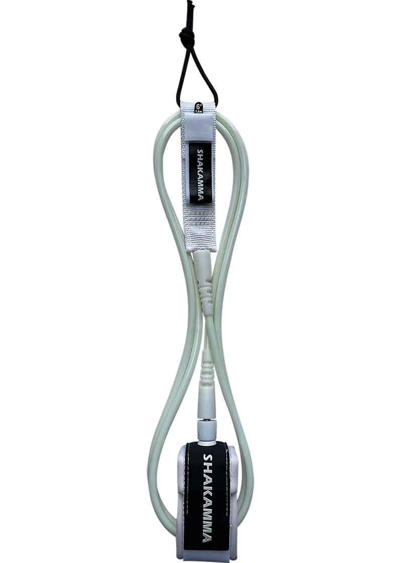 SURFBOARD LEASH MANUFACTURER WHITE