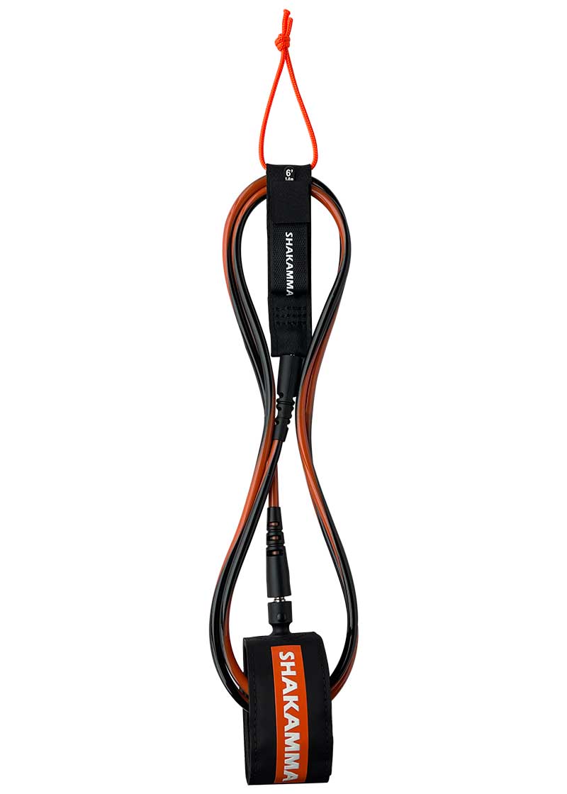 CRISS-CROSS SURFBOARD LEASH BLKO